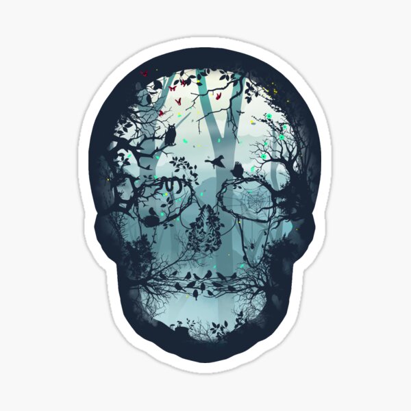Item preview, Dark Forest Skull designed and sold by Sitchko.