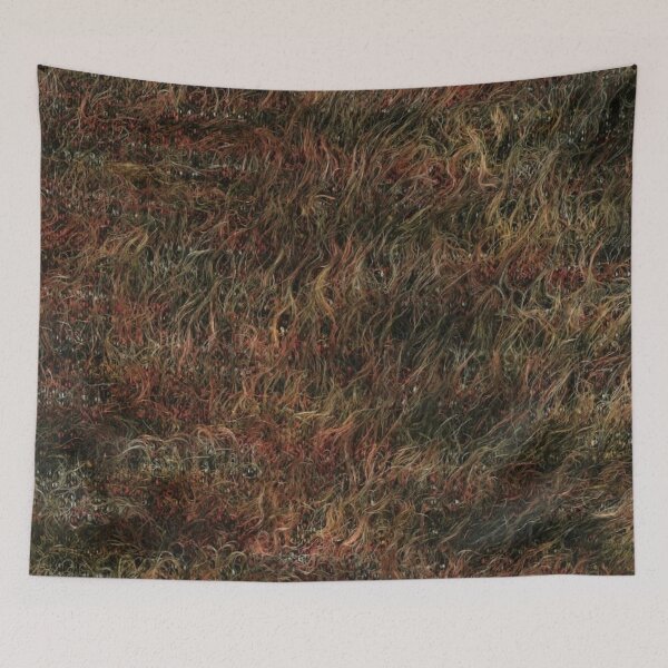 Item preview, Knitted fabric, long-haired, orange-yellow texture designed and sold by jwebmarket.
