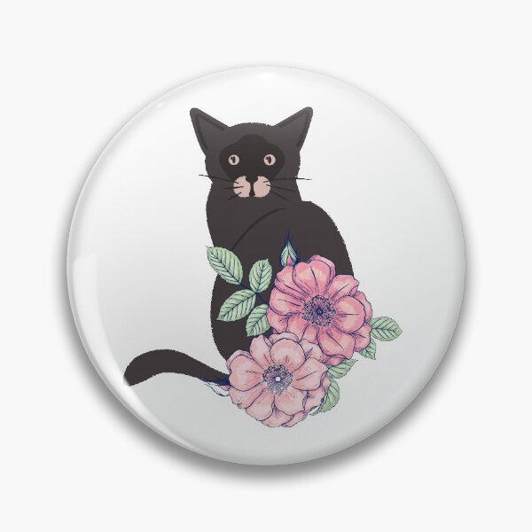 Item preview, Why are you looking at my Cat - Pink Flowers designed and sold by BohoMoon.