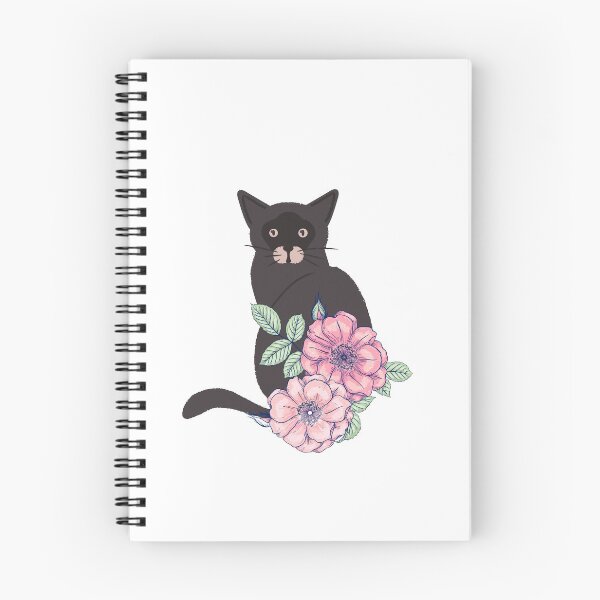 Item preview, Why are you looking at my Cat - Pink Flowers designed and sold by BohoMoon.