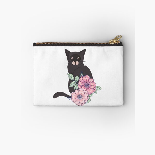 Item preview, Why are you looking at my Cat - Pink Flowers designed and sold by BohoMoon.