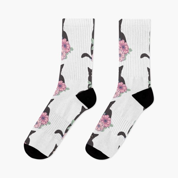Item preview, Why are you looking at my Cat - Pink Flowers designed and sold by BohoMoon.