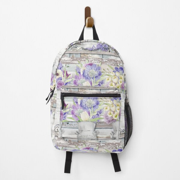 Item preview, Rustic Wood and Flowers A designed and sold by Jean Plout.