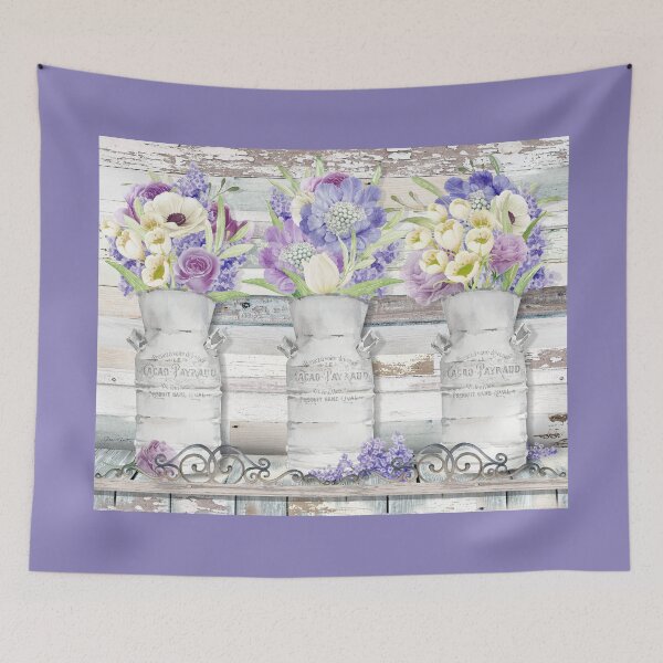 Item preview, Rustic Wood and Flowers A designed and sold by Jean Plout.