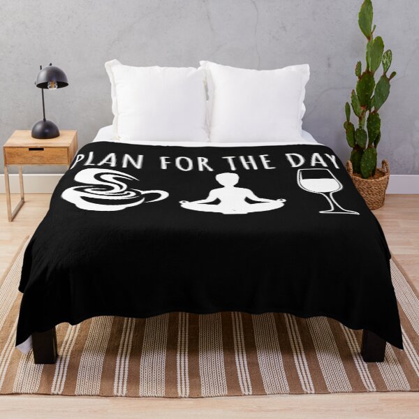 Item preview,  Plan For The Day,Yoga Meditation,Coffee Yoga Wine,Coffee lover gift,Yoga,Wine Lover,Laptop Skins, scraf, mobile cases, face masks designed and sold by kenganalashish.
