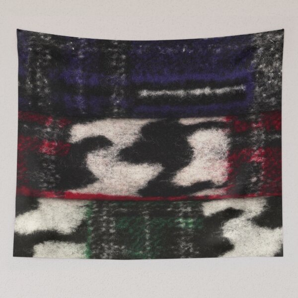 Item preview, Coats Fabric, Walk knit, blue-red-gray-black, patch designed and sold by jwebmarket.