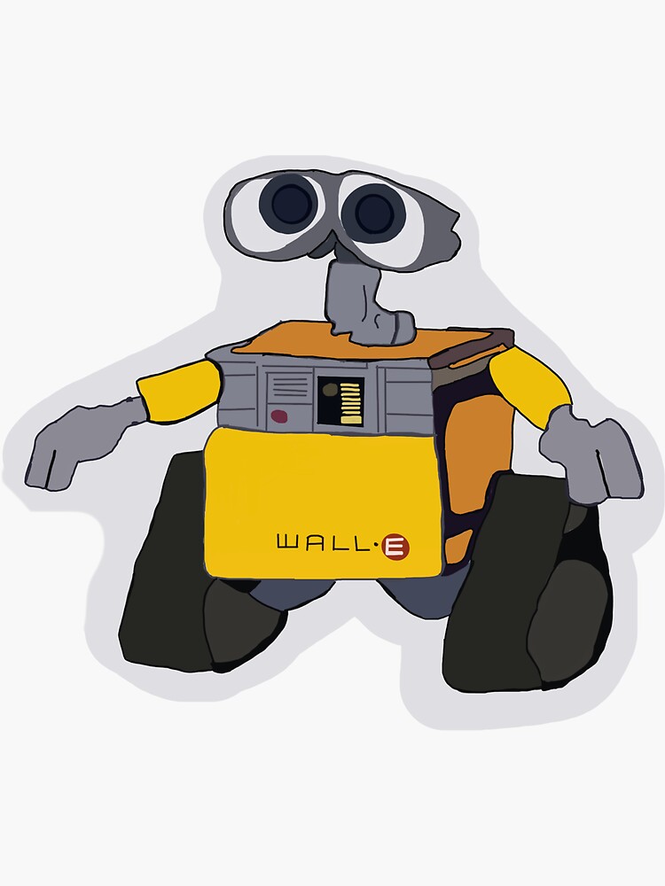 "WallE" Sticker by Isabelhenry00 Redbubble