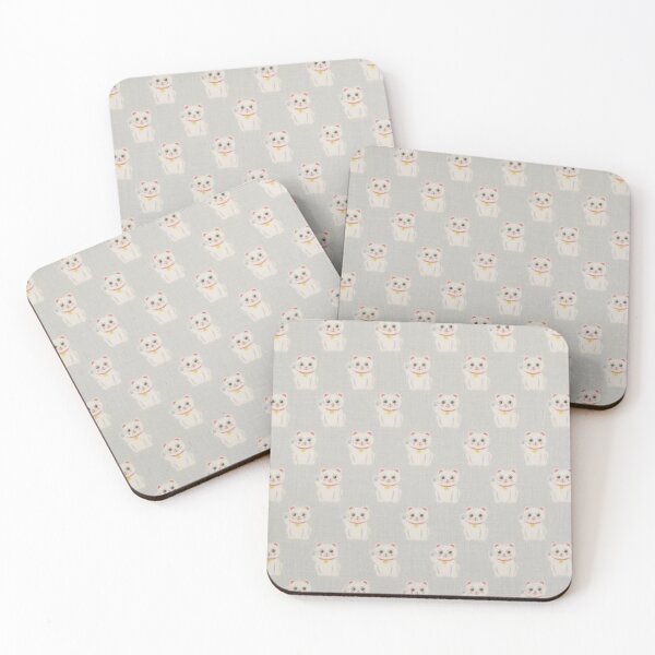 Item preview, Cheerful fabric for children, printed pattern: cats, gray designed and sold by jwebmarket.