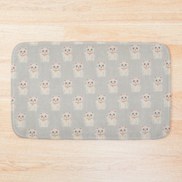 Item preview, Cheerful fabric for children, printed pattern: cats, gray designed and sold by jwebmarket.