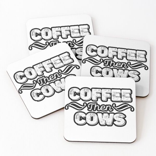 Item preview, Coffee then Cows Design designed and sold by kickwear-com.