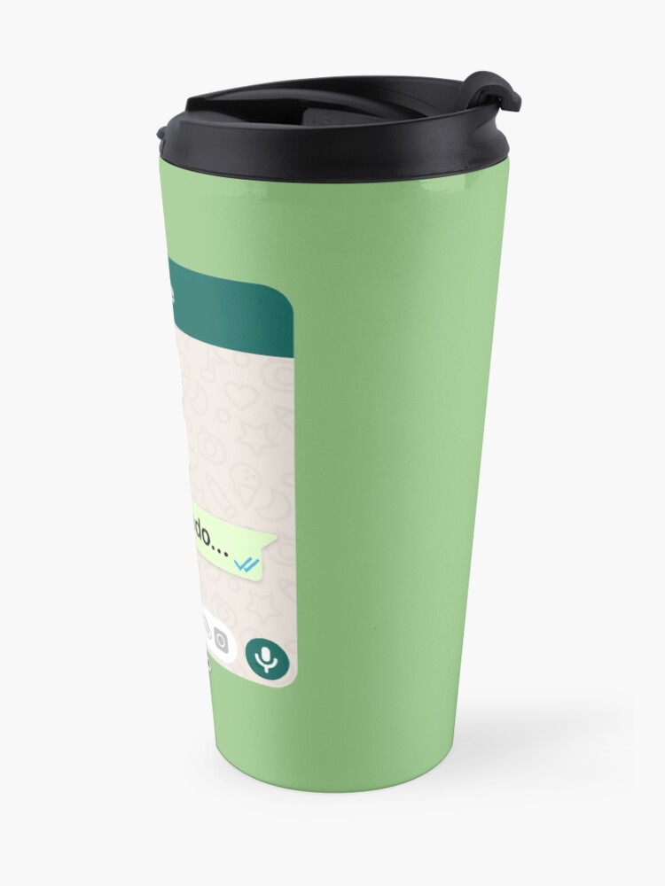 Vista alternativa de Taza de viaje Casada? Soltera? Escribiendo... Para mujeres hetero