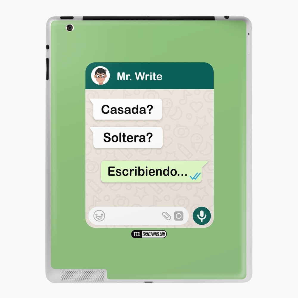 Casada? Soltera? Escribiendo... Para mujeres hetero Funda y vinilo para iPad