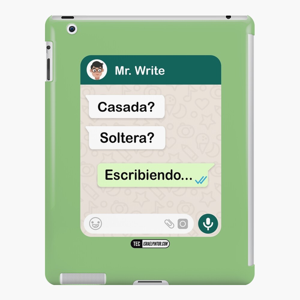 Casada? Soltera? Escribiendo... Para mujeres hetero Funda y vinilo para iPad