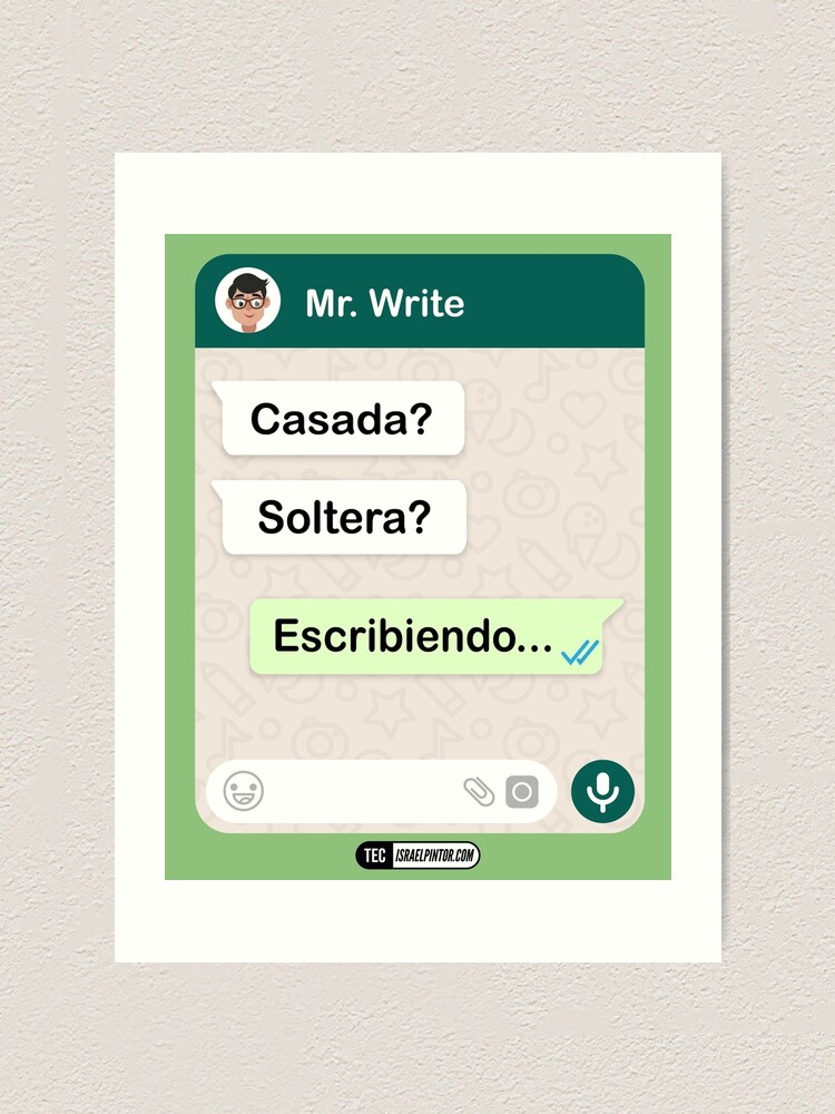 Vista alternativa de Lámina artística Casada? Soltera? Escribiendo... Para mujeres hetero