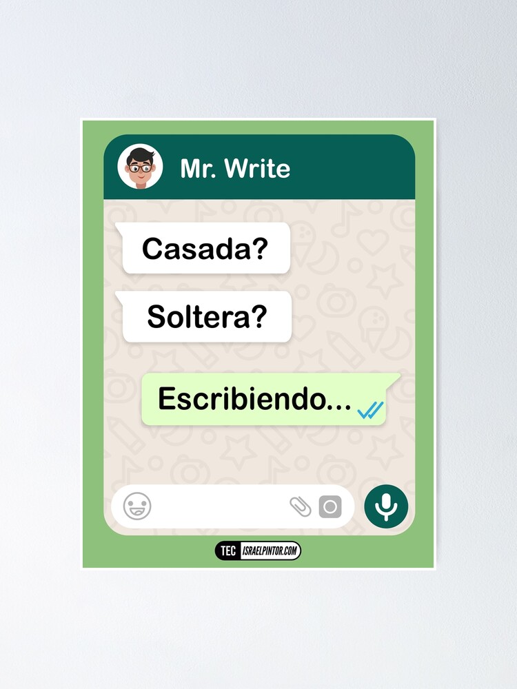 Vista alternativa de Póster Casada? Soltera? Escribiendo... Para mujeres hetero