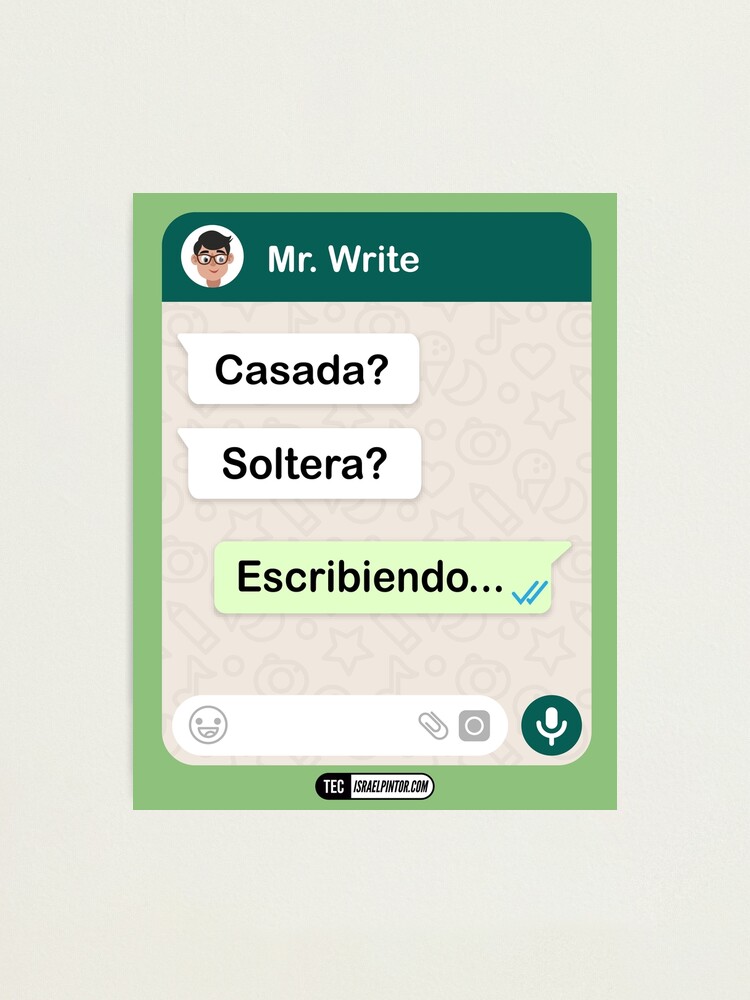 Vista alternativa de Lámina fotográfica Casada? Soltera? Escribiendo... Para mujeres hetero