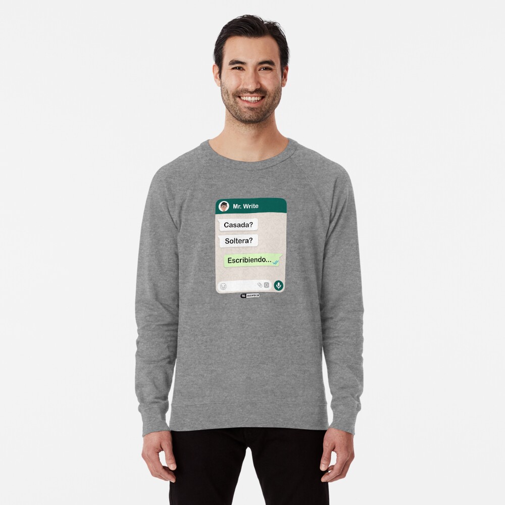 Casada? Soltera? Escribiendo... Para mujeres hetero Sudadera ligera