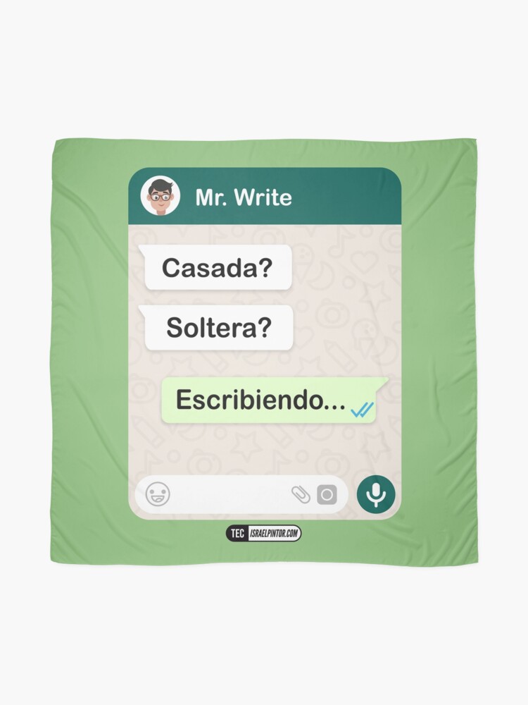 Vista alternativa de Pañuelo Casada? Soltera? Escribiendo... Para mujeres hetero