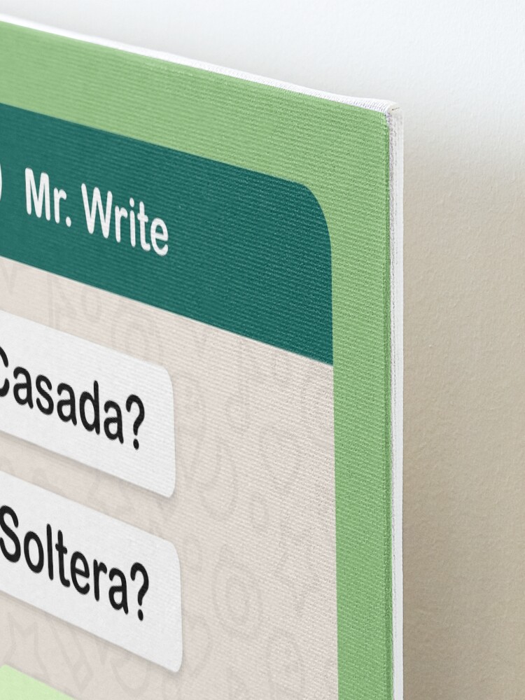 Vista alternativa de Lámina montada Casada? Soltera? Escribiendo... Para mujeres hetero