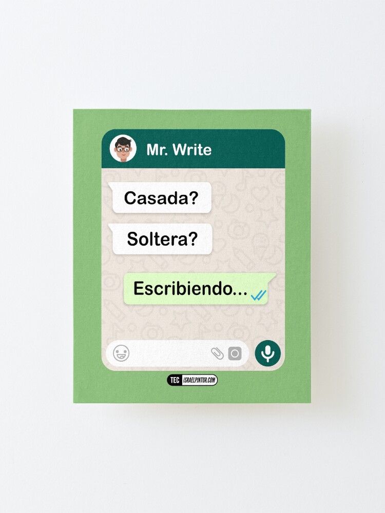Vista alternativa de Lámina montada Casada? Soltera? Escribiendo... Para mujeres hetero