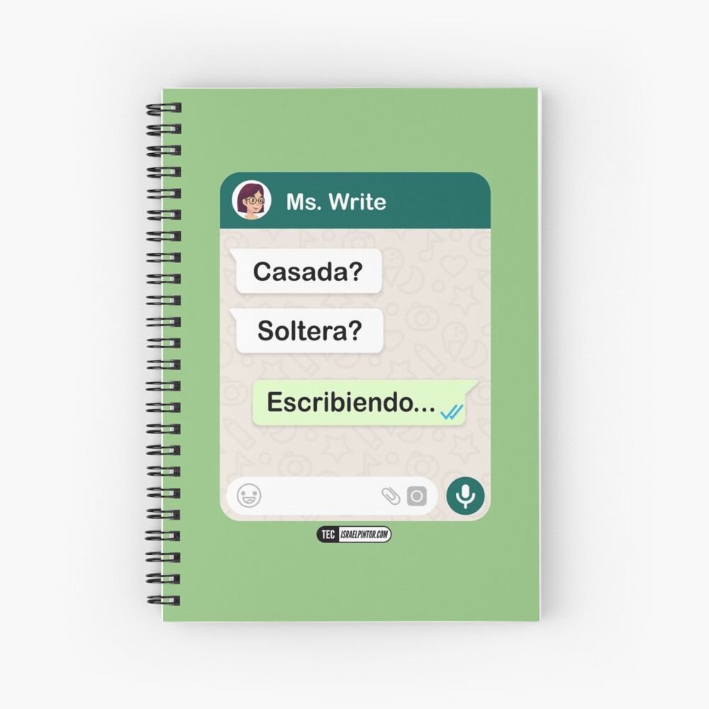 Casada? Soltera? Escribiendo... Para mujeres lesbianas Cuaderno de espiral