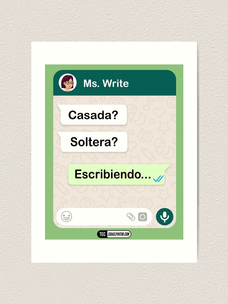Vista alternativa de Lámina artística Casada? Soltera? Escribiendo... Para mujeres lesbianas
