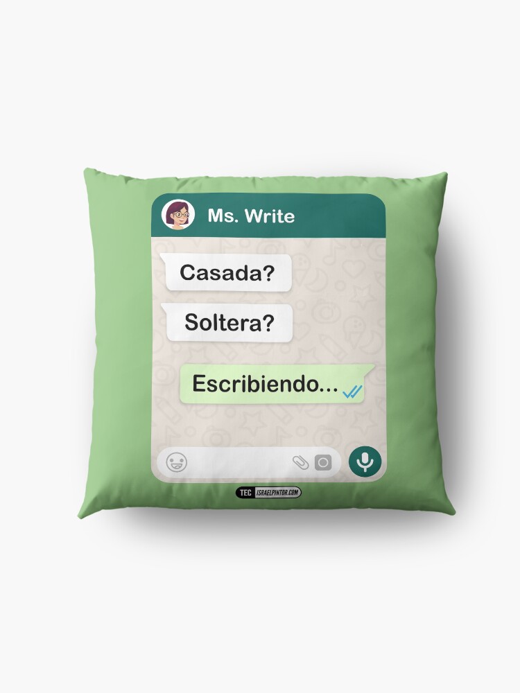 Vista alternativa de Cojines de suelo Casada? Soltera? Escribiendo... Para mujeres lesbianas
