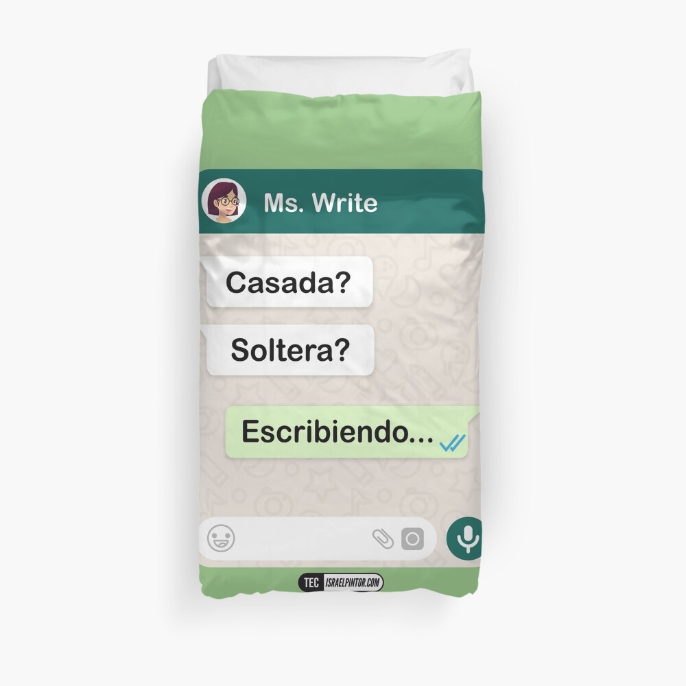 Casada? Soltera? Escribiendo... Para mujeres lesbianas Funda nórdica