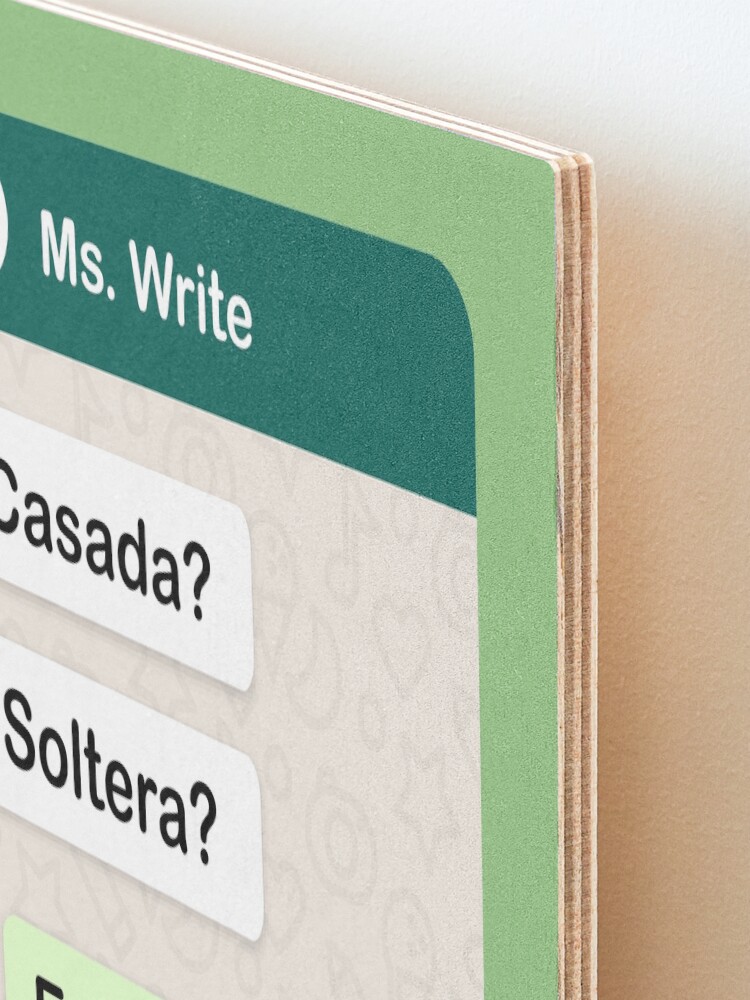Vista alternativa de Lámina montada Casada? Soltera? Escribiendo... Para mujeres lesbianas