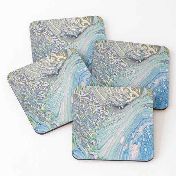 Item preview, Tides abstract fluid art  designed and sold by crgart.