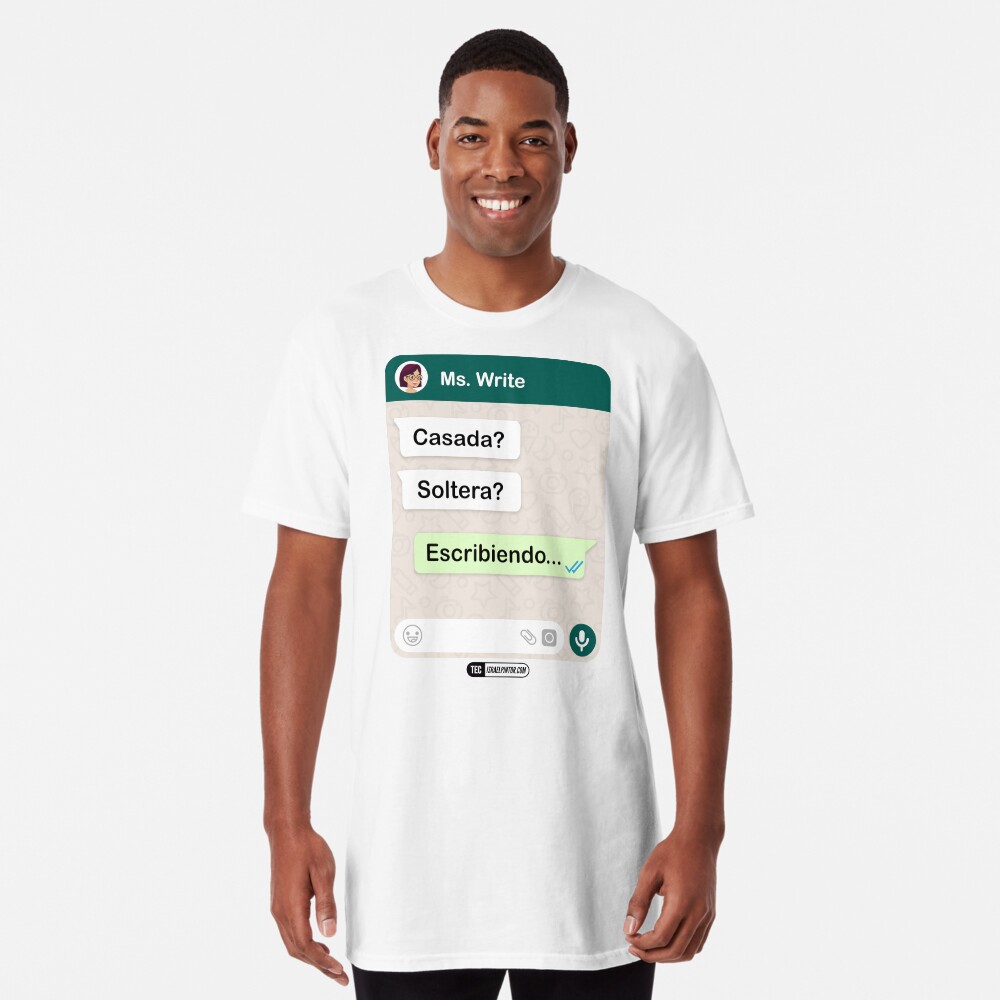 Casada? Soltera? Escribiendo... Para mujeres lesbianas Camiseta larga