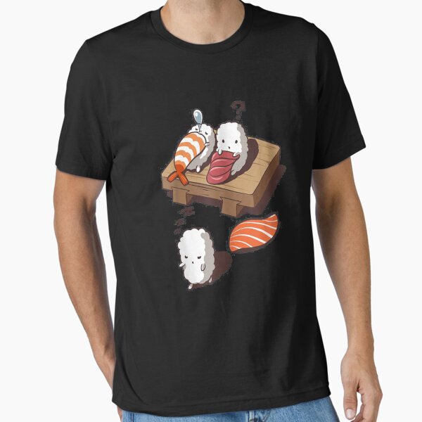 Aperçu de l'œuvre T-shirt drôle de somnambulisme japonais Nigiri Sushi créée et vendue par Trendy Shirt.