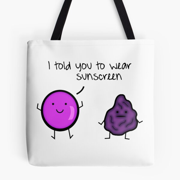 Aperçu de l'œuvre Raisin et crème solaire créée et vendue par GoodSkinDesigns.