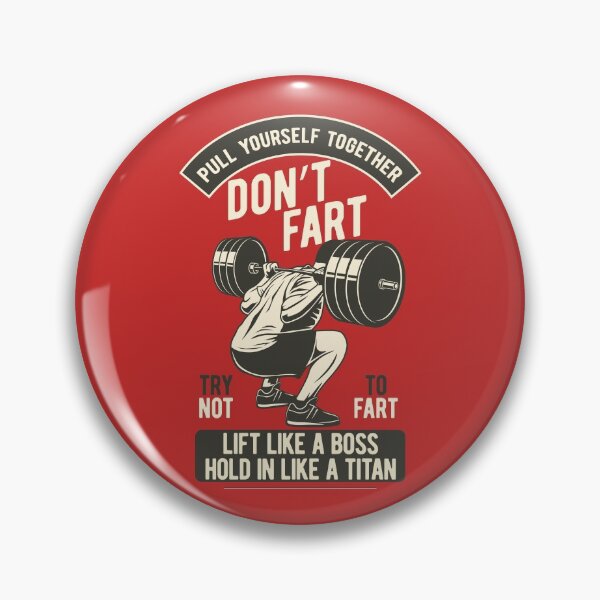Item preview, Don't Fart, Funny Weightlifting Bodybuilding Dumbbell Squats designed and sold by emmjott.