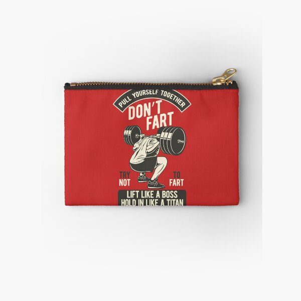 Item preview, Don't Fart, Funny Weightlifting Bodybuilding Dumbbell Squats designed and sold by emmjott.