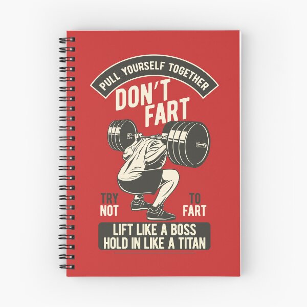 Item preview, Don't Fart, Funny Weightlifting Bodybuilding Dumbbell Squats designed and sold by emmjott.