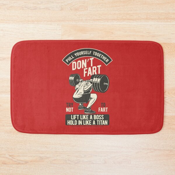 Item preview, Don't Fart, Funny Weightlifting Bodybuilding Dumbbell Squats designed and sold by emmjott.