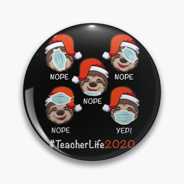 Item preview, Christmas Teacher Life 2020 Sloths Wearing Mask designed and sold by Scarlettole137.