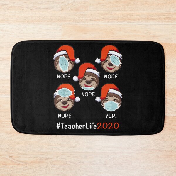 Item preview, Christmas Teacher Life 2020 Sloths Wearing Mask designed and sold by Scarlettole137.