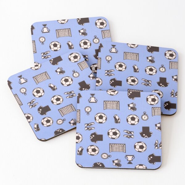 Item preview, Cotton fabric, printed football pattern designed and sold by jwebmarket.