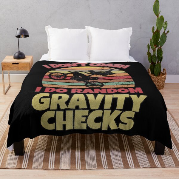 Item preview, I Don't Crash I Do Random Gravity Checks Mountain Biking designed and sold by Gordon Nelson.