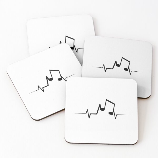 Item preview, Music Note Heartbeat Pulse Frequency Wave Sound designed and sold by ardasen.