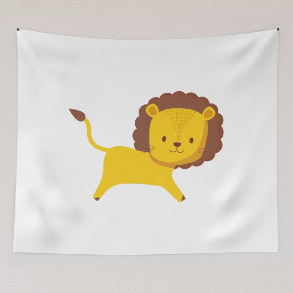 Item preview, Baby Lion Cub Cartoon Running designed and sold by Tomward23.
