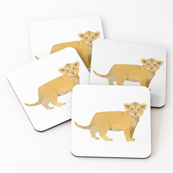 Item preview, Geometric Lion Cub Cartoon designed and sold by Tomward23.