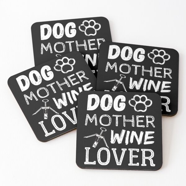 Item preview, Dog Mother. Wine Lover. designed and sold by TeePartyHost.