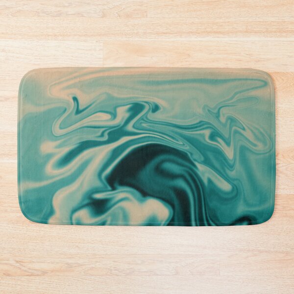 Item preview, Honey Turquoise  - marble abstraction liquid psychedelic designed and sold by Muizz Shaikh.