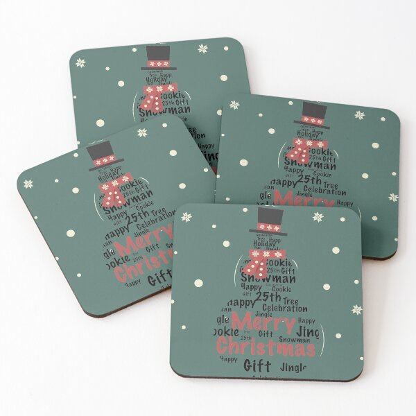 Item preview, Snowman made of Christmas words designed and sold by Evgenija-S.