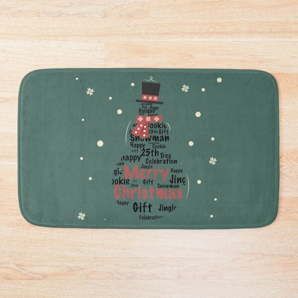 Item preview, Snowman made of Christmas words designed and sold by Evgenija-S.