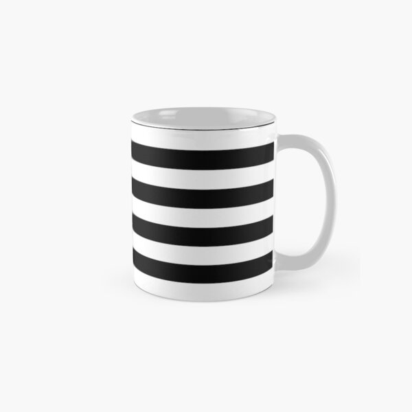 Item preview, Black and White Stripes | Horizontal Medium Thick Stripes | designed and sold by SimplyStripes.