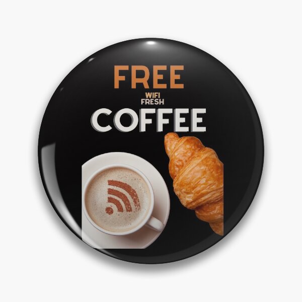 Item preview,  free wifi and some fresh coffee designed and sold by EmmentalinParis.